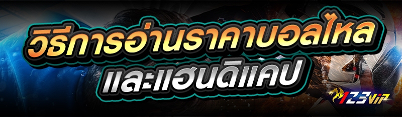 วิธีการอ่าน ราคาบอลไหล และ แฮนดิแคป